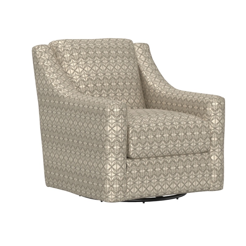 Hyde Park – Fabric Swivel Chair – Beige