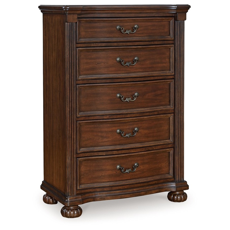 Lavinton – Five Drawer Chest – Brown