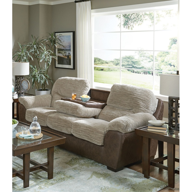 McMahon – Sofa With Drop Down Table – Bark