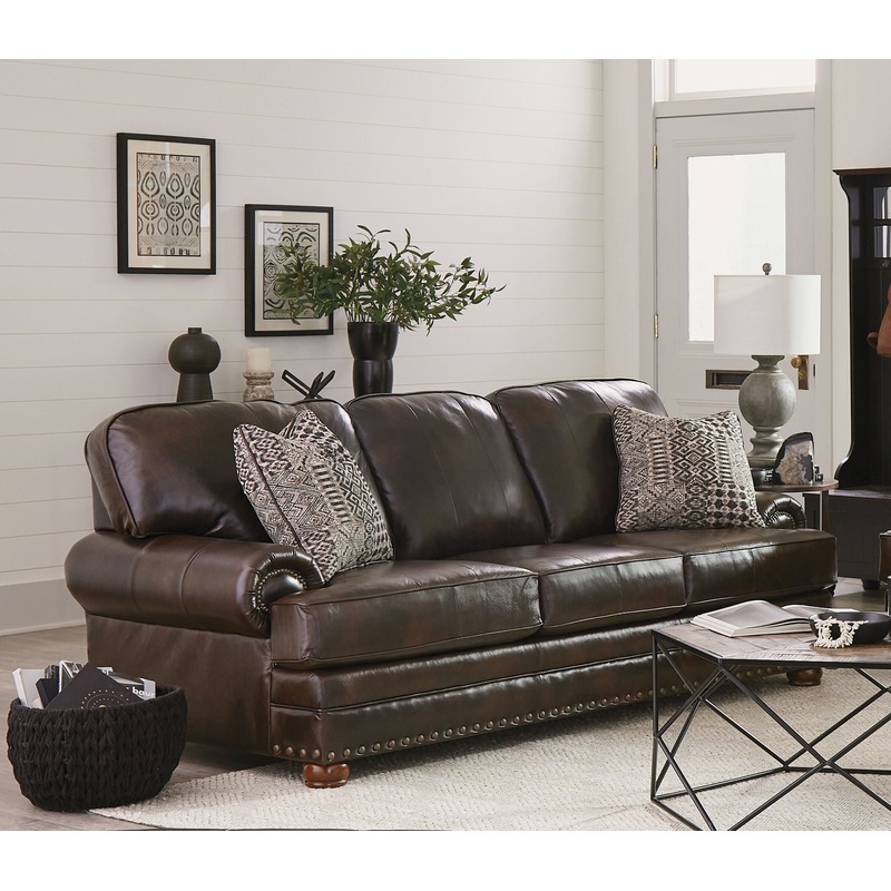 Roberto – Leather Sofa – Cocoa