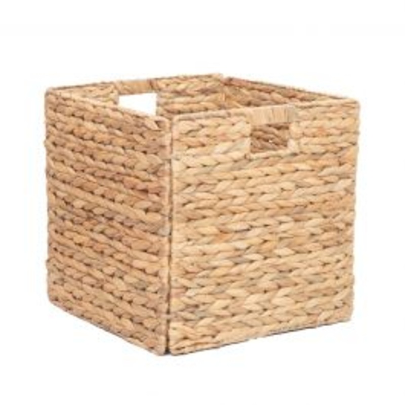 SPACEO KUB BASKET L31XP31XH31 CM L WATER HYACINTH