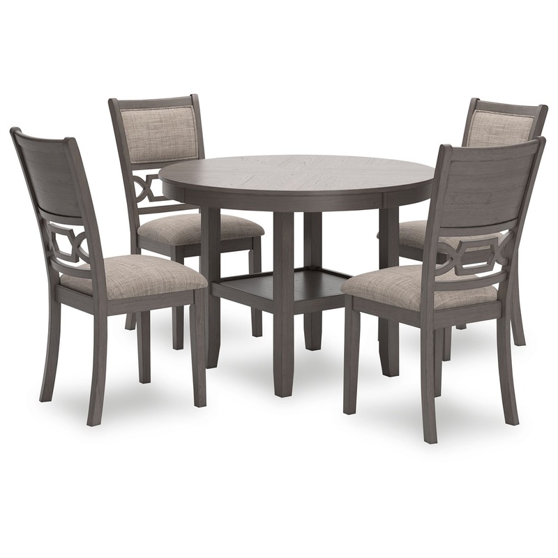 Wrenning – Dining Room Table Set (Set of 5) – Gray