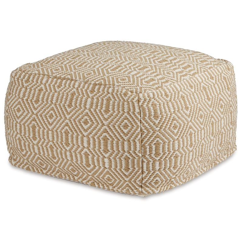 Adamont – Pouf – Tan / Ivory