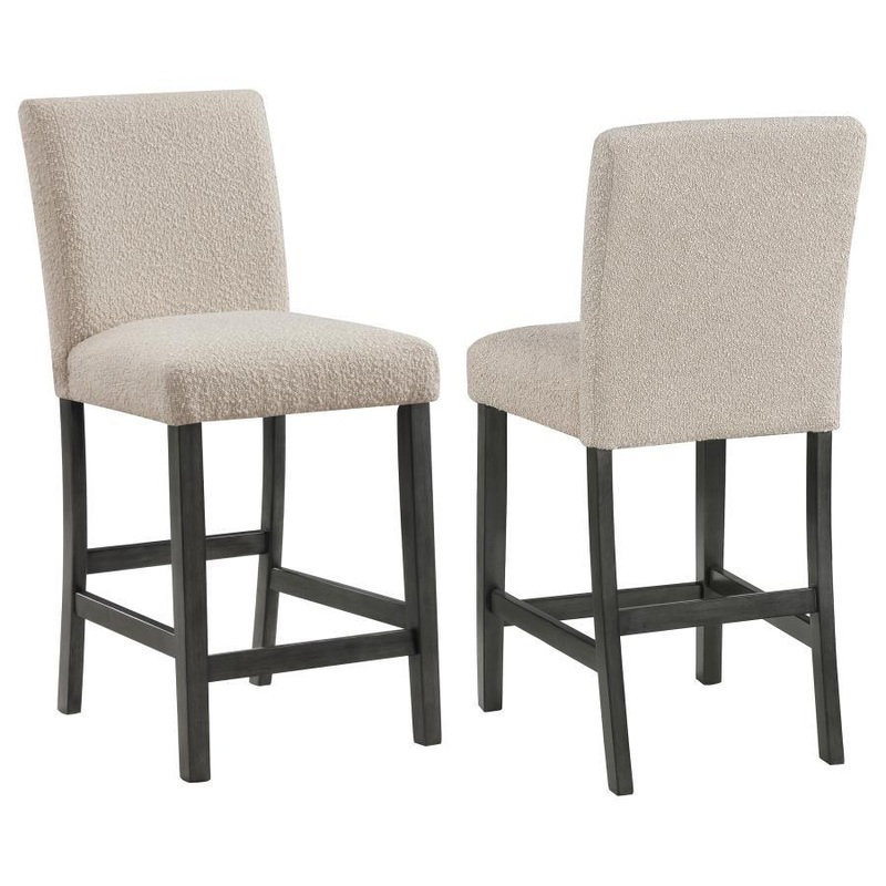 Alba – Boucle Upholstered Counter Height Dining Chair (Set of 2)