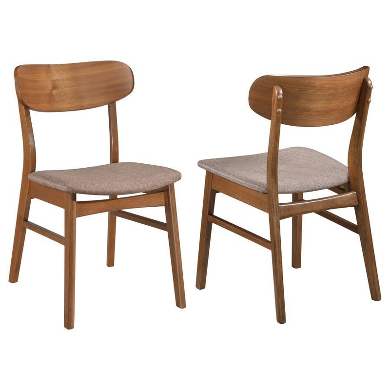 Dortch – Dining Side Chair (Set of 2) – Walnut And Brown