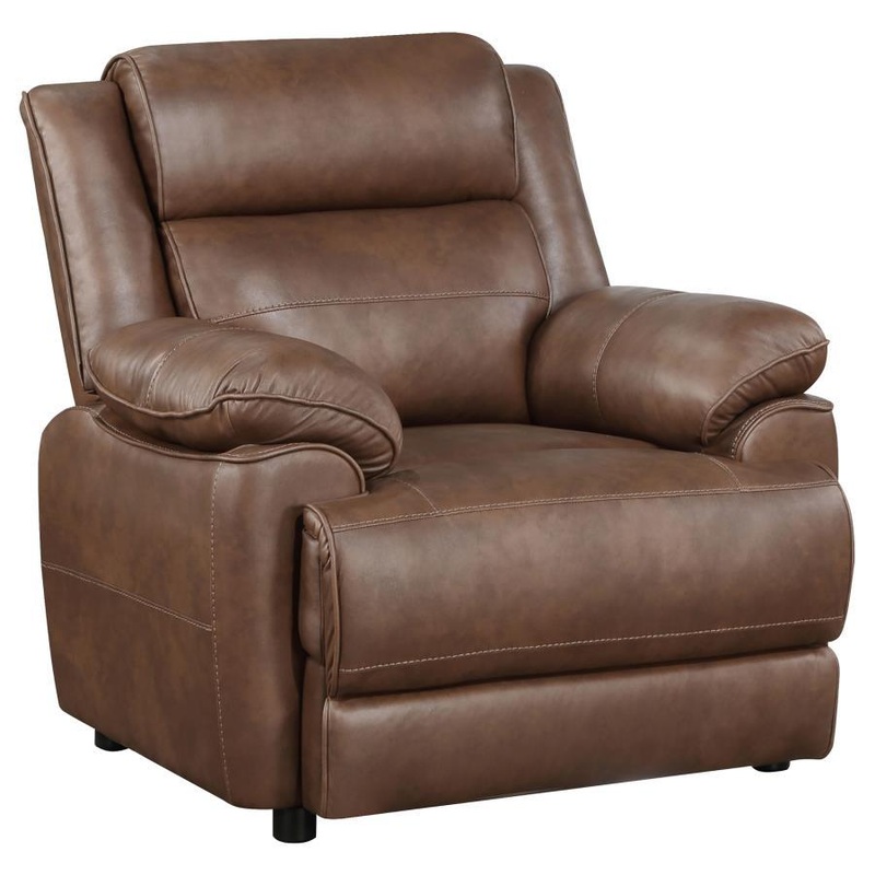 Ellington – Upholstered Padded Arm Accent Chair – Dark Brown
