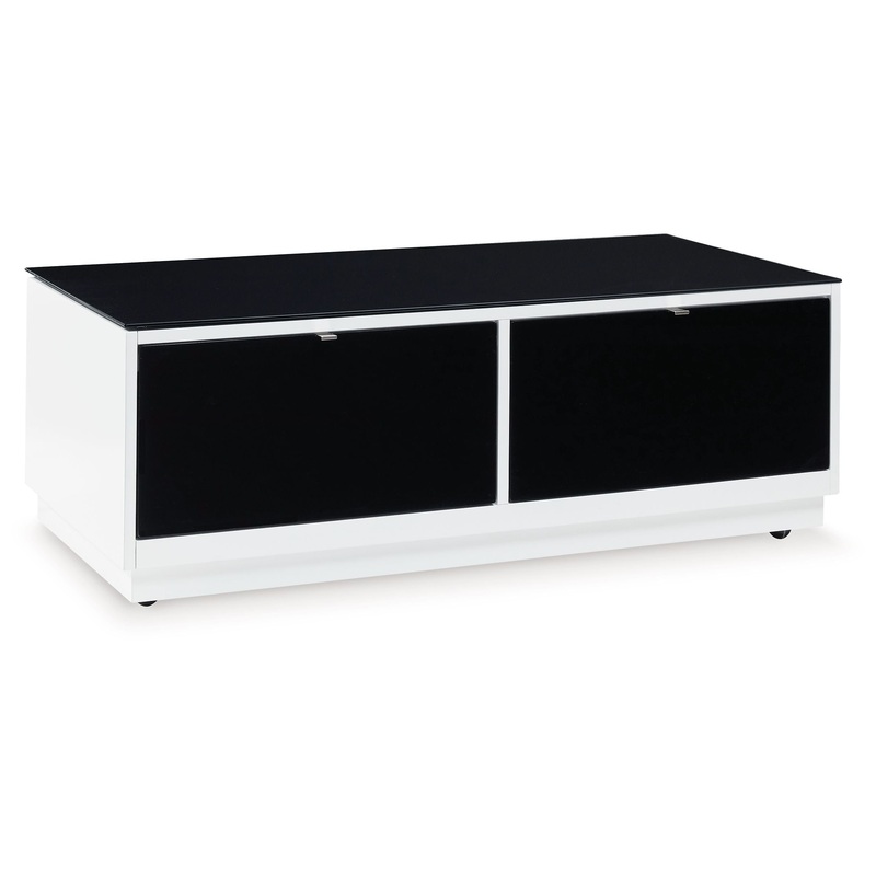 Gardoni – Rectangular Cocktail Table – White / Black