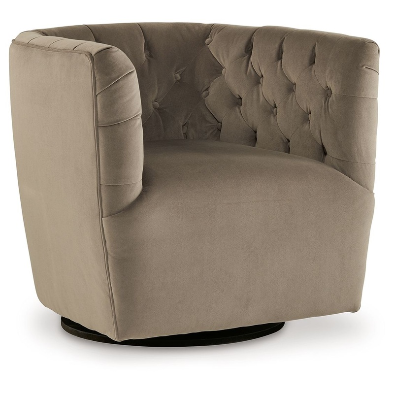 Hayesler – Swivel Accent Chair – Cocoa