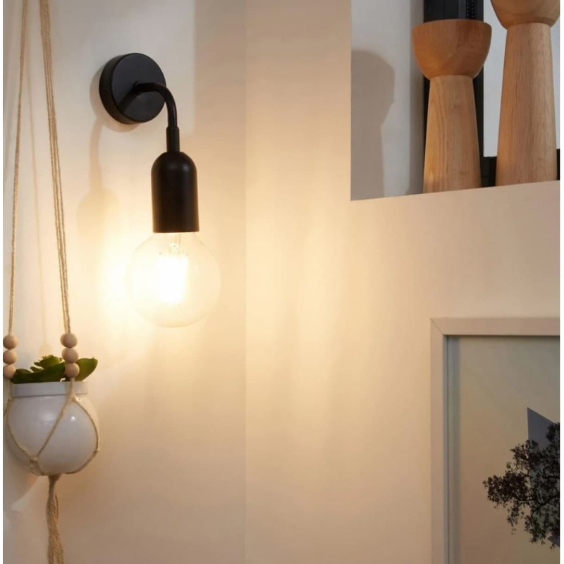 HOOPA METAL HOOPA Wall Lamp MATT BLACK 9×18.7x10CM E27=60W