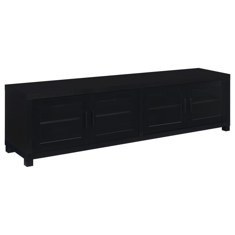 Jupiter – 4 Door Engineered Wood TV Stand – Black