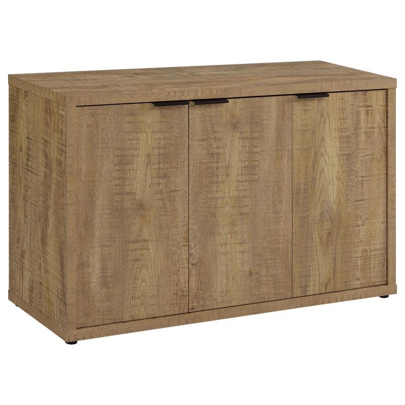 Pepita – 3 Door Engineered Wood Accent Cabinet – Mango Brown