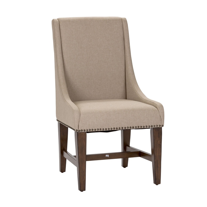 Armand – Upholstered Side Chair – Beige