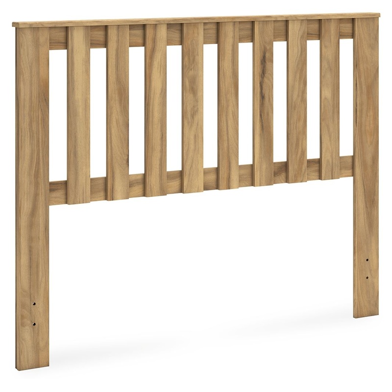 Bermacy – Panel Headboard|Light Brown|Queen|Full