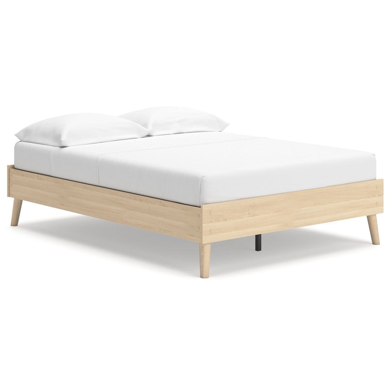 Cabinella – Platform Bed|Beige|Full|Queen