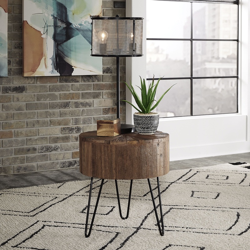 Canyon – Accent End Table – Dark Brown