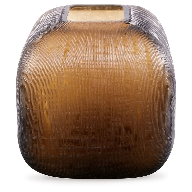 Capard – Vase|Dark Brown|7”W x 7”D x 11”H|7”W x 7”D x 8”H