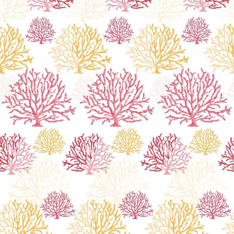 CORAL SHOWER CURTAIN W 180, H 200 CM VINYL