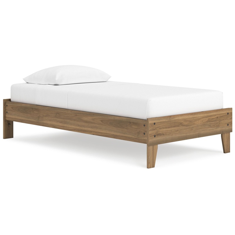 Deanlow – Platform Bed|Light Brown|Queen|Twin|Full