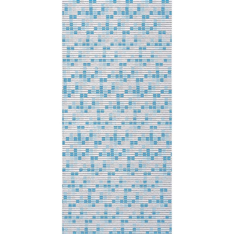 MOSAIC SHOWER CURTAIN LIGHT BLUE L 240 H 200 CM VINYL