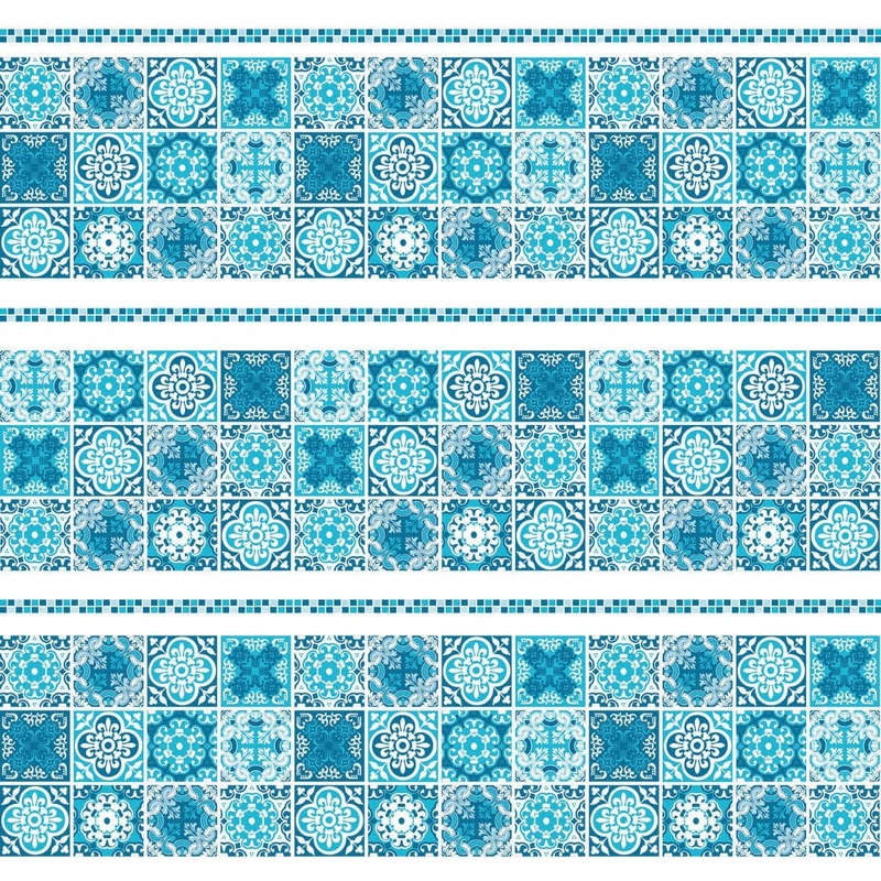 SHOWER CURTAIN CEMENTINE VINYL W 180, H 200 CM INDIGO VINYL