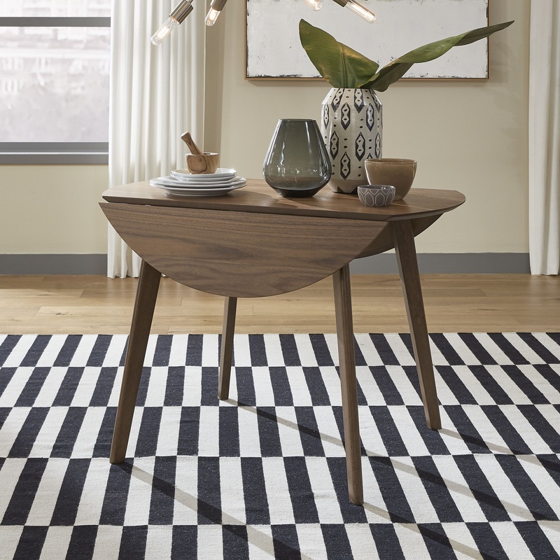 Space Savers – Drop Leaf Table – Dark Brown