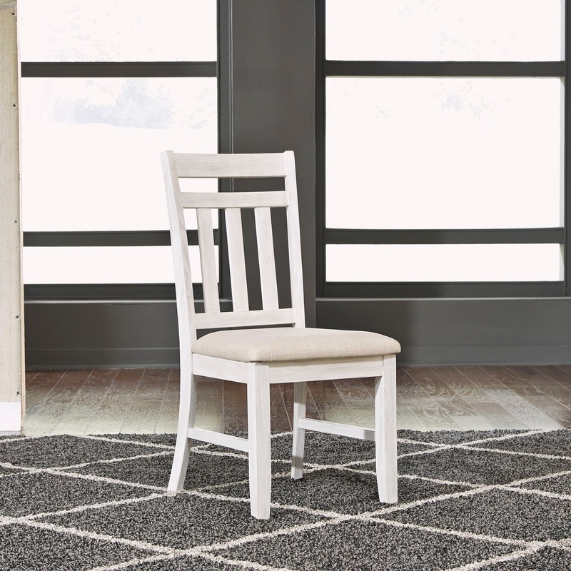 Summerville – Slat Back Side Chair – White