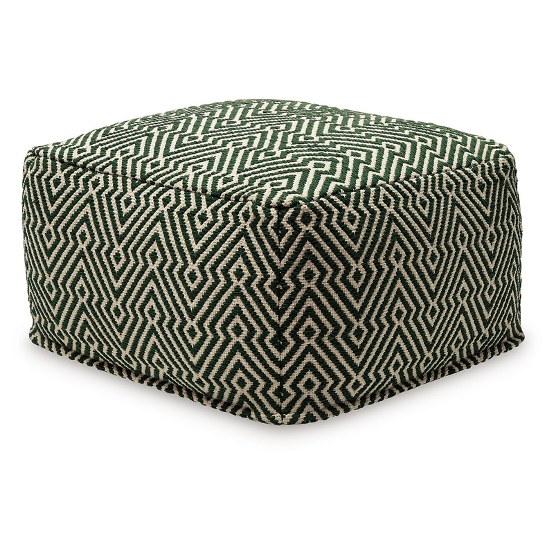 Abacy – Pouf – Green / Ivory