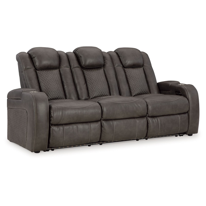 Fyne-dyme – Power Reclining Sofa With Adj Headrest