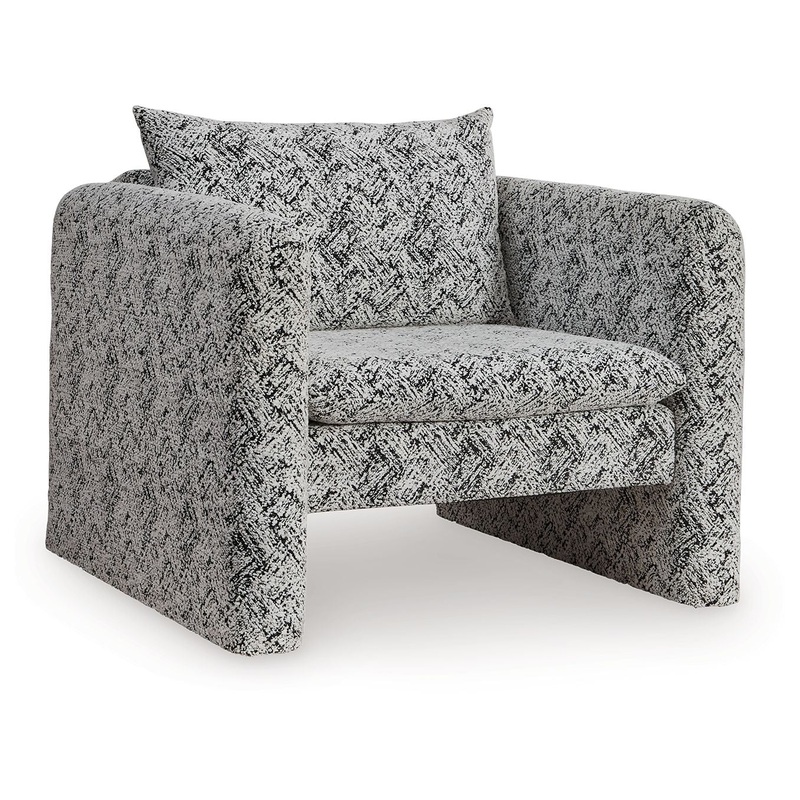 Kenbell – Accent Chair – Black / White