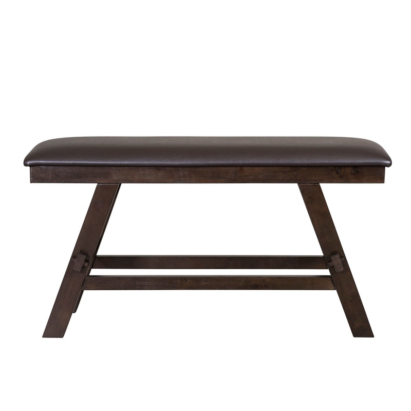 Lawson – Counter Bench|Dark Brown|Gray