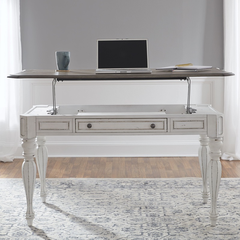 Magnolia Manor – Lift Top Writing Desk – White