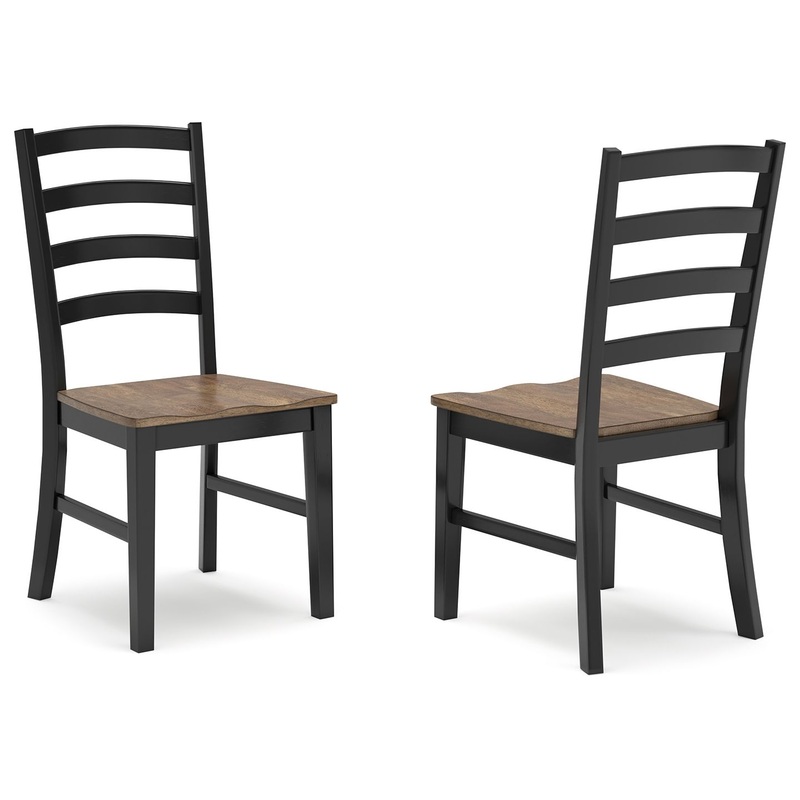 Wildenauer – Dining Room Side Chair (Set of 2) – Brown / Black