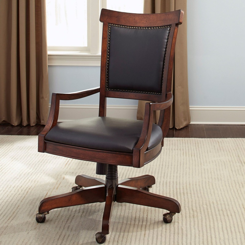 Brayton Manor – Jr Executive Desk Chair – Dark Brown