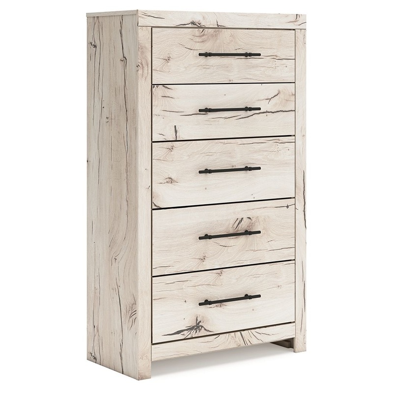 Lawroy – Five Drawer Chest – Light Natural