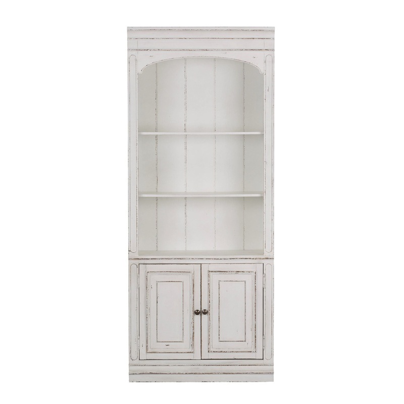 Magnolia Manor – Bunching Bookcase – White