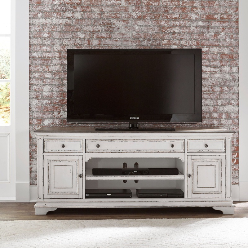 Magnolia Manor – Entertainment TV Stand – White