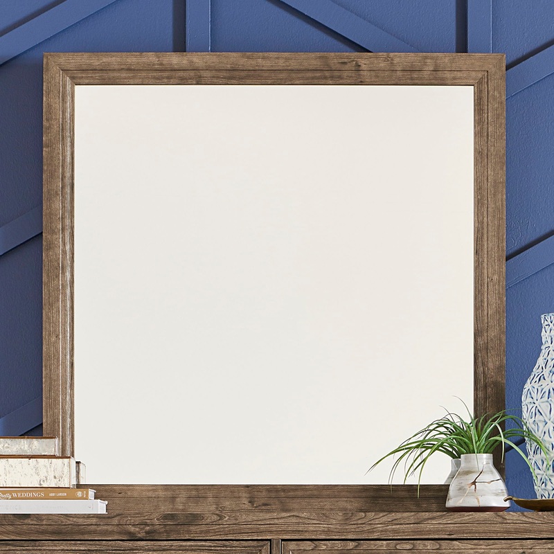 Ridgecrest – Mirror – Light Brown