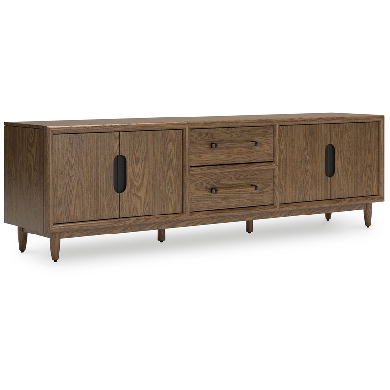 Roanhowe – Extra Large TV Stand – Brown