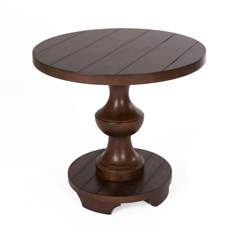 Sedona – End Table|Dark Brown|White