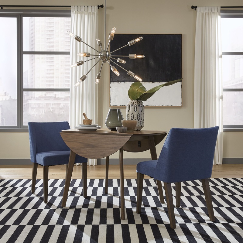 Space Savers – Drop Leaf Set|Dark Brown|5 Pc. Dining Room Set|3 Pc. Dining Room Set