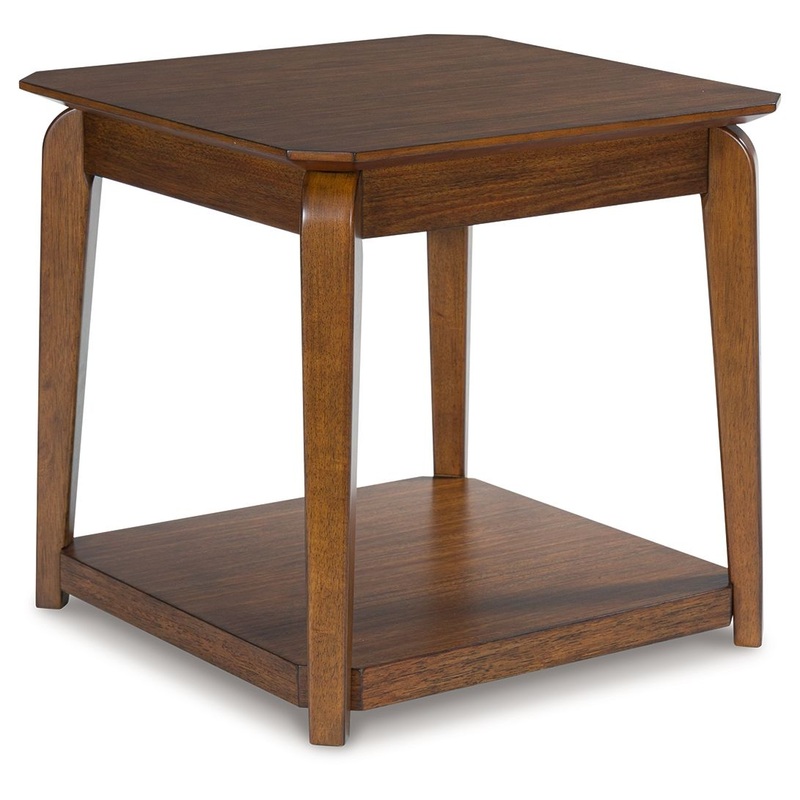 Trenmour – Square End Table – Medium Brown