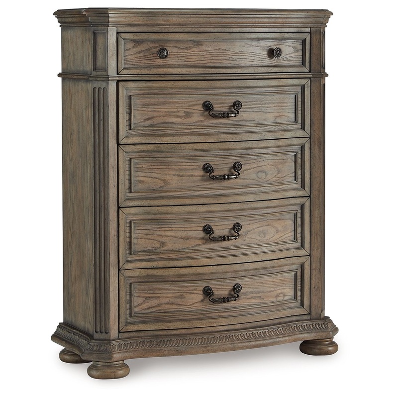 Ardenfield – Five Drawer Chest – Light Brown