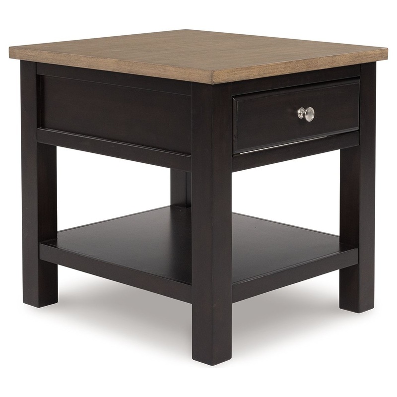 Drazmine – Rectangular End Table – Brown