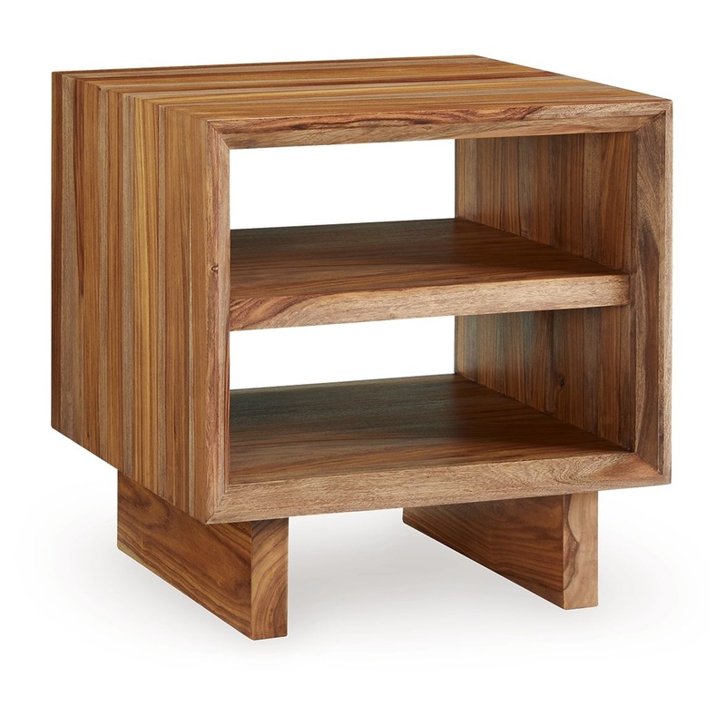 Dressonni – Square End Table – Brown