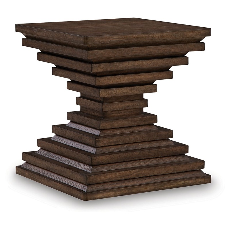 Hannodream – Square End Table – Warm Brown