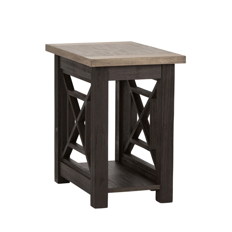 Heatherbrook – Chair Side Table – Black