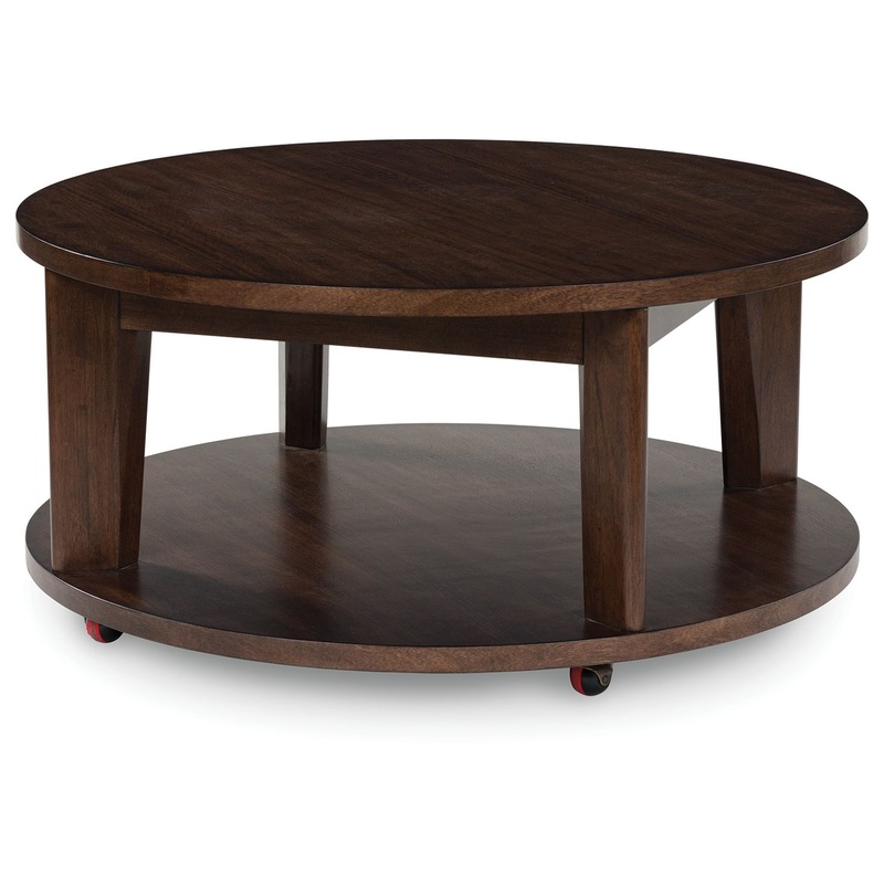 Korestone 2 – Round Cocktail Table – Dark Brown