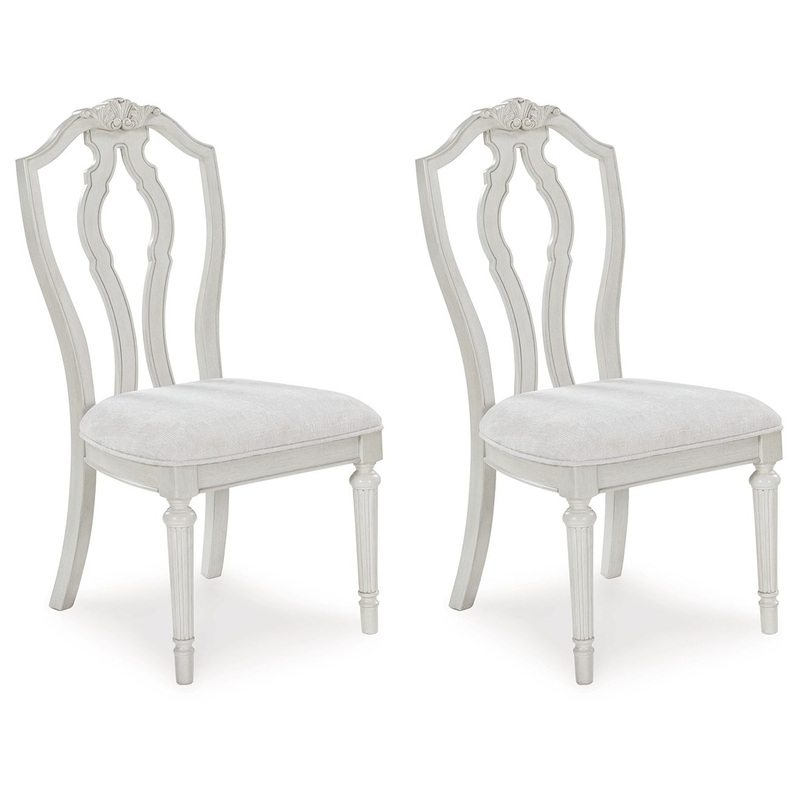 Montelaine – Dining Upholstered Side Chair (Set of 2) – Antique White
