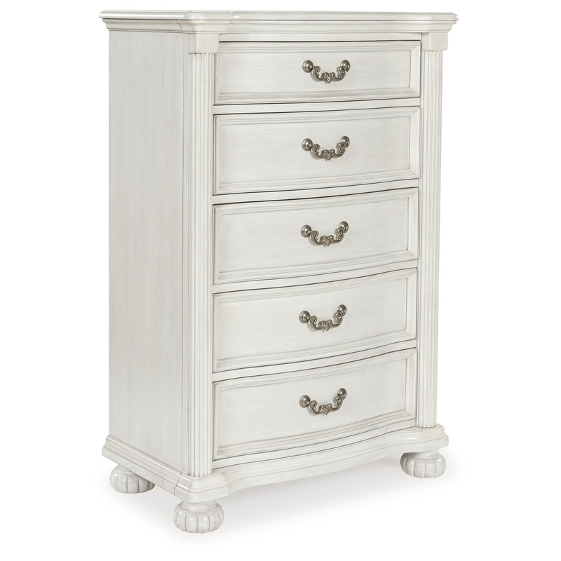Montelaine – Five Drawer Chest – Antique White