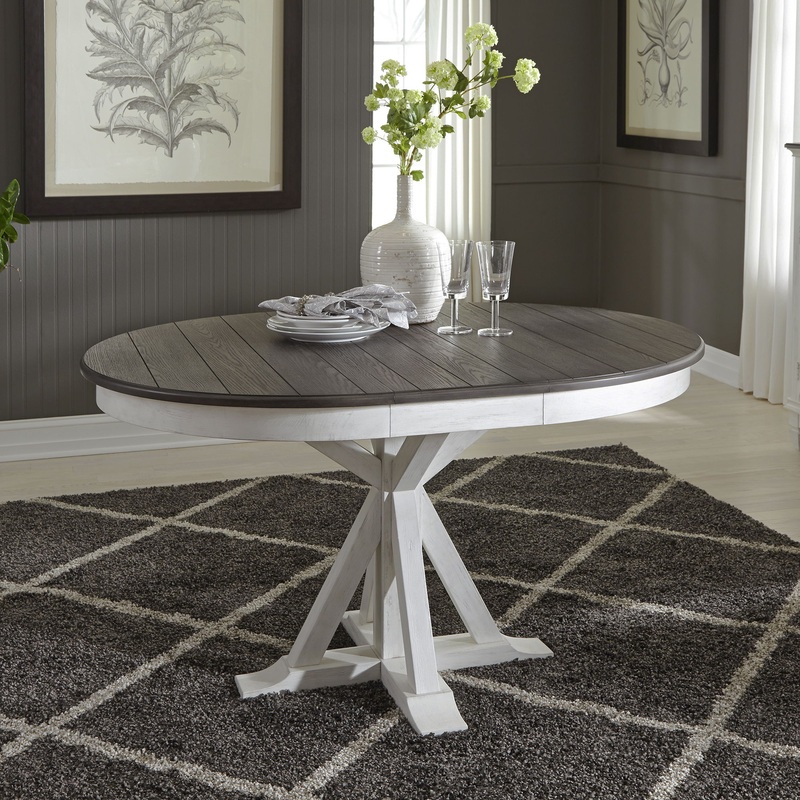 Allyson Park – Pedestal Table|White